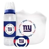 New York Giants Baby Gift Set - Bottle Pacifier and Bib