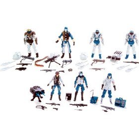 31opziXezwL G.I. Joe Exclusive Action Figure Troop Builders 7 Pack Set Cobra Arctic Assault Squad