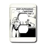 Londons Times Funny Music Cartoons - Batman And Stevie Wonder Duet, Very Superhero - Light Switch Covers - 2 plug outlet cover