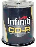 Electronics : Infiniti Professional 52X CDR Full Face Printable 700Mb 80min Cakebox (100pk)