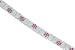 Bold and Beautiful Round Cut Created Ruby & White CZ Gemstone Bracelet in Sterling Silver