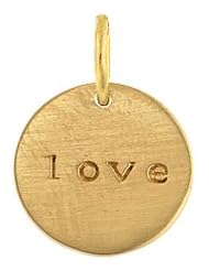 Love Charm and Pendant in 24 Karat Gold Vermeil