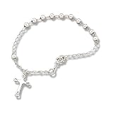 7.5 Inch Polished Rosary Bracelet
