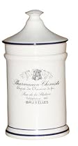 America Retold Chemist Ivory Small Ceramic Bathroom Canister