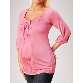 Buy A Pea in the Pod Collection: Sanctuary 3 4 Sleeve Scoop Neck Pleated Maternity T Shirt by Sanctuary