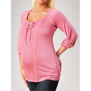 Buy A Pea in the Pod Collection: Sanctuary 3 4 Sleeve Scoop Neck Pleated Maternity T Shirt by Sanctuary