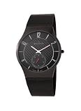Skagen Denmark Mens Watch Black Titanium Case on Mesh #805XLTBB