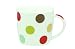 Typhoon Natural Polka Dot Hand-decaled Fine Porcelain Mug - 6 Pack