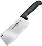 Restaurant Cleaver, 1 lb, 7 x 2 1/2 in., Black Fibrox  Category: Cleavers