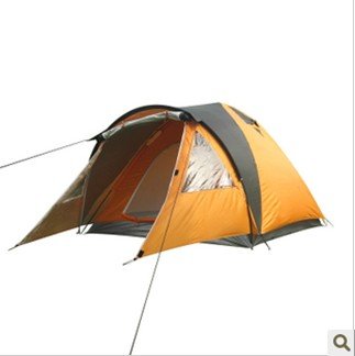 3-4 person tents double layers tent camps extensions warehouse prevent the rain