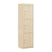 Salsbury Industries 3815S-3PSFU Surface Mounted Horizontal 4C Stand Alone Parcel Locker Mailbox, Sandstone
