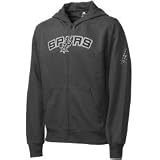 Mitchell & Ness San Antonio Spurs Black Court Vision Full Zip Hoody Sweatshirt