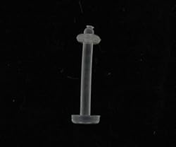 Clear Labret Retainer 14G - Sold as a Pair
