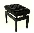 Cadenza Adjustable Piano keyboard Stool - Polished Ebony Black - FS501PE