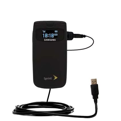 Classic Straight USB Cable for the Samsung M610 with Power Hot Sync and Charge capabilities - uses Gomadic TipExchange Technology