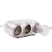Clear 12V Triple Car Cigarette Cigar Charger Adapter Clear 12V Triple Car Cigarette Cigar Charger Adapter
