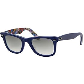 RAY-BAN�i���C�o���j�T���O���XRB2140 WAYFARER�@RARE PRINTS ���A�v�����g BUTTON PINS RB2140 1053/32