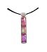 Pendant - XP-78- Genuine Handmade Dichroic Glass ~ .925 Sterling Silver