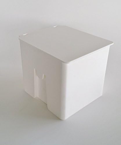 Toilet Paper Roll Holder and Dispenser (White) (7.3 X 6.5 X 6.2 Inches)