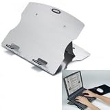 Aluminum Desktop Swivel Laptop Stand (Silver) (.25