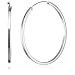 VINANI Creolen Medium Hoop eckig Silber 925 Ohrringe CMH