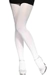 Collants opaques blancs adulte