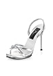 4 1/2 Inch Stiletto Heel Sling Back Mini-Platform Sandal Women'S Size Shoe With Rhinestones