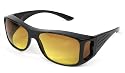JML HD Vision WrapAround Unisex Anti-Glare Sunglasses - Fits Over Your Prescription Glasses!