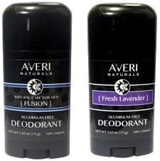 Averi Naturals Best All Natural Deodorant - Aluminum Free - with Arrow Root & Baking Soda - 2.5 oz (1) (2 pack Variety)