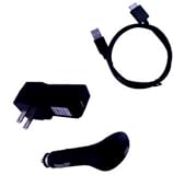Premium USB Cars Auto Plug in Cigarette Lighter Power of Charger and USB Home Travel Wall Charger with New Smart IC Chip and Led Light Indicator Technology and USB Fast Charge Data Cable for Sony S544 S545 S540 2gb 4gb 8gb Mp3 Music Player