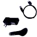 Premium USB Cars Auto Plug in Cigarette Lighter Power of Charger and USB Home Travel Wall Charger with New Smart IC Chip and Led Light Indicator Technology and USB Fast Charge Data Cable for Sony S544 S545 S540 2gb 4gb 8gb Mp3 Music Player