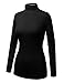BIADANI Women Long Sleeve Jersey Lightweight Turtleneck T-Shirt Top