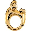 14K Yellow Gold Mother and Child Twins Pendant by Janel Russell