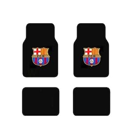 - 	 Barcelona FC Football Soccer Club Front & Rear Carpet Car Truck SUV Floor Mats