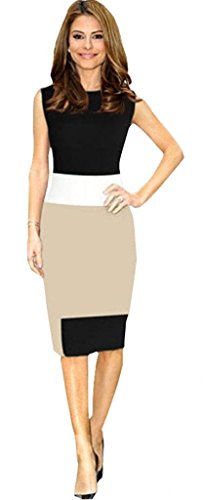 Amoin Womens Business Party Cocktail Pencil Dress
