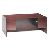 HON COMPANY / HON10691NN / 10600 Series Desk with 3/4h Double Pedestals, 72w x 36d x 29-1/2h, Mahogany / Sold as 1 EA