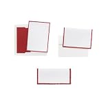 Crimson Deckle Edge Stationery Collection
