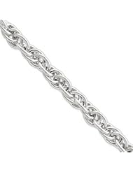 Sterling Silver 8inch Hollow Polished Fancy Link Bracelet QH355-8"