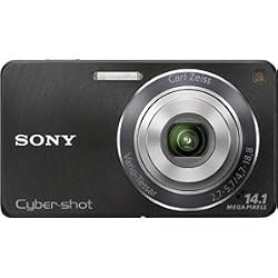 Sony DSC-W350 14.1MP Digital Camera with 4x Wide Angle Zoom with Optical Steady Shot Image Stabilization and 2.7 inch LCD (Black)