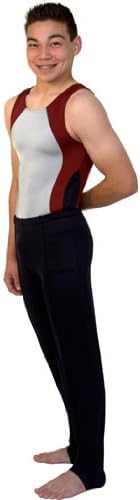 Boys and Men Gymnastics Stirrup Pants - Navy Blue