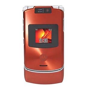 MOTOROLA V3XX ORANGE RAZR UNLOCKED CAMERA CELL PHONE