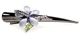 31or5NgYACL. SL160  Swarovski Crystal Gray Alligator Hair Clip Jewelry