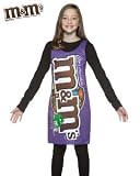 M&M Dark Chocolate Candy Tank Dress Child Halloween Costume Size 10-12 Tween