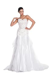 Mermaid Sweetheart Applique Wedding Dress 