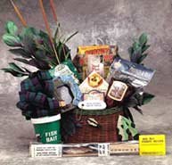 Fishermans Creel Gourmet Gift Basket for Him - Great Fishing Gift! by ArtofAppreciation.com