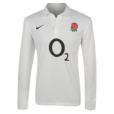 Nike England Rugby Union Home Shirt 2011 2012 Long