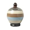 Terramundi Money Pot - Cream, Grey, Black, Brown & Blue Stripes (B22)