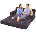 MULTIFUNCTIONAL INFLATABLE DOUBLE COUCH / LOUNGER WITH SIDEWINDER AC AIR PUMP