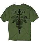 Halo Odst 2 Helmets and Skull Military Green T-Shirt