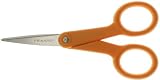Fiskars 94817797J Home And Office Scissors 5 In. Length Orange Handle Stainless Steel